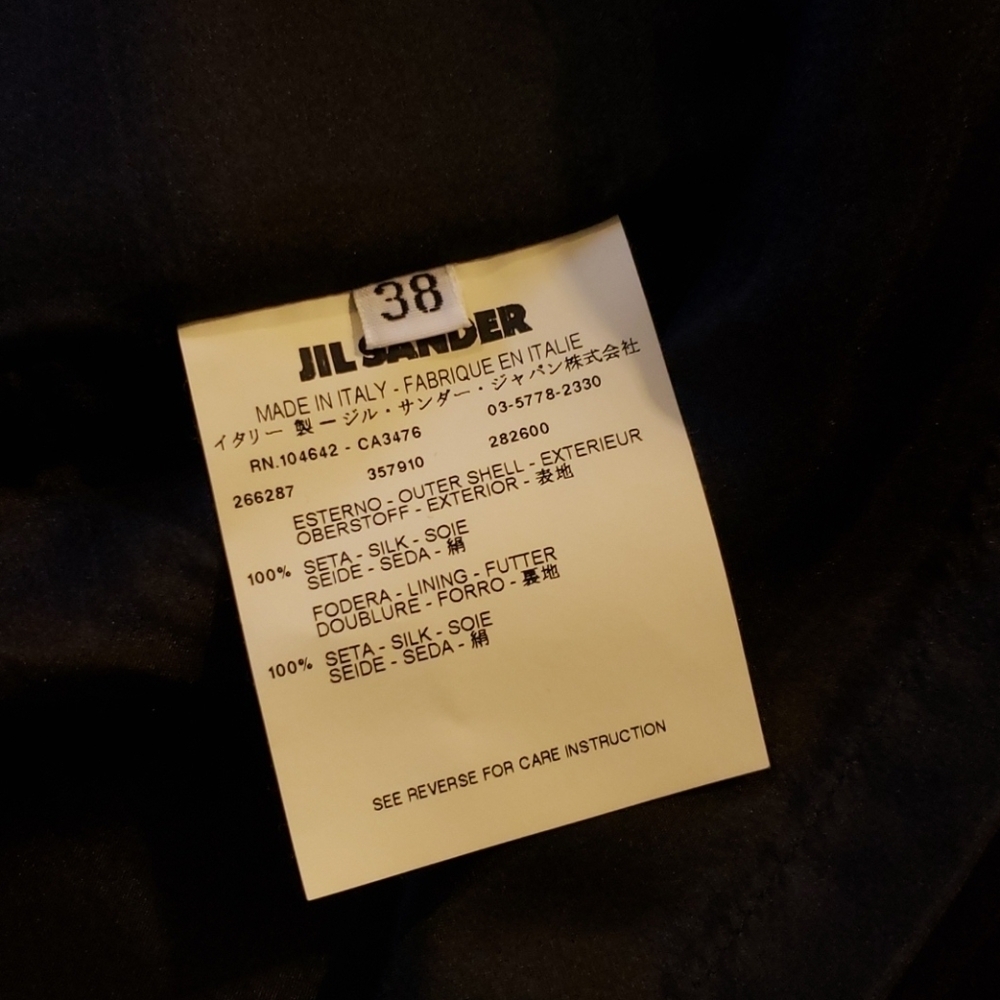 Jil sander black mini skirt size 38 - Picture 6 of 8